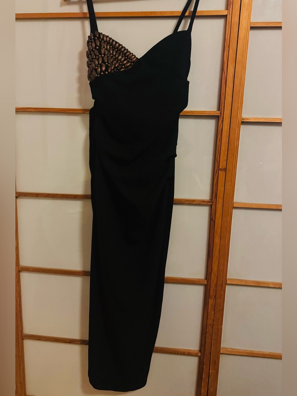 Nanushka Beaded Bust Midi Dress